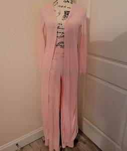 Nwt Pretty Little Thing Wide Leg 2pc Cardigan  Set size 0